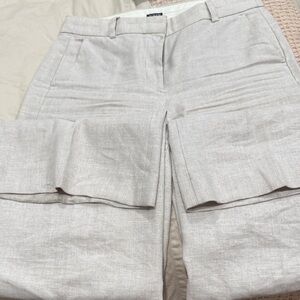 J. Crew Beige Linen Trousers